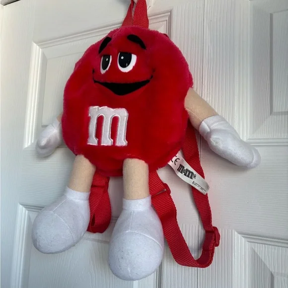 M&M'S Red Character 2001 Plush Backpack 🎒 - Picture 2 of 12
